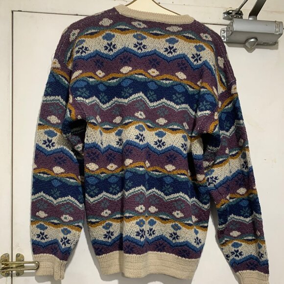 VINTAGE HARRY II BY HARRY ROSEN KNITTED WOOL SWEATERS PATTERN SIZE M - Picture 4 of 9